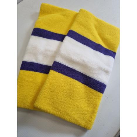 Ventro Pro Puffer Skate Socks - Yellow/Purple/White £14.95